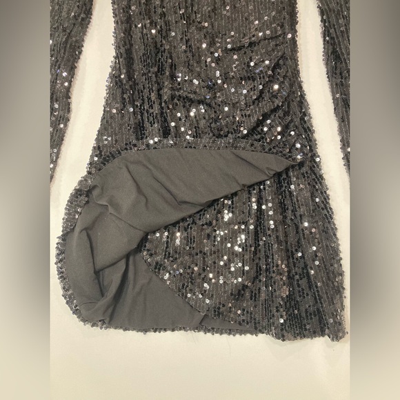 Hale Bob Sequined Long Sleeve Mini Dress - Picture 6 of 13